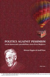 book Politics against pessimism: Social democratic possibilities since Ernst Wigforss