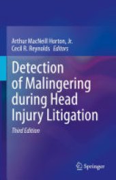 book Detection of Malingering during Head Injury Litigation