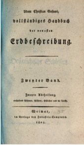 book Vollständiges Handbuch der neuesten Erdbeschreibung