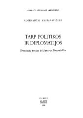 book Tarp politikos ir diplomatijos: Šventasis Sostas ir Lietuvos Respublika