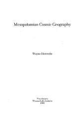 book Mesopotamian Cosmic Geography