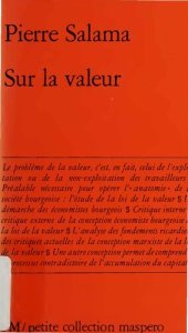 book Sur la valeur. Eléments pour une critique