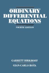 book Ordinary differential equations