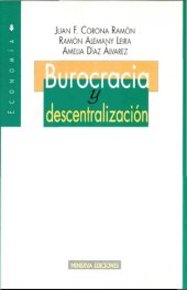 book Burocracia y descentralización