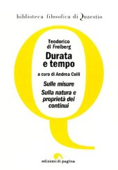 book Durata e tempo. Sulle misure. Sulla natura e proprietà dei continui