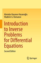 book Introduction to Inverse Problems for Differential Equations