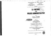 book La notion de police administrative