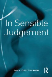 book In Sensible Judgement