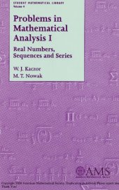 book Problems in Mathematical Analysis I: Real Numbers, Sequences and Series