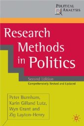 book Research Methods in Politics