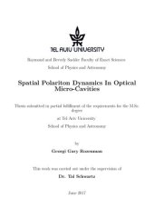 book Spatial Polariton Dynamics In Optical Micro-Cavities