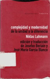 book Complejidad y Modernidad