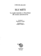 book Sui miti. Le saghe storiche e i filosofemi del mondo antichissimo