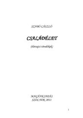 book CSALÁDÉLET  (életrajzi töredékek)