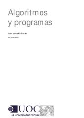 book Algoritmos y programas