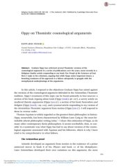 book Oppy on Thomistic cosmological arguments