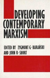 book Baranski and Short eds (1985) Developing Contemporary Marxism