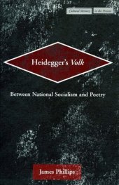 book Heidegger's Volk: between National Socialism and poetry