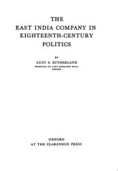 book The East India Company in 18th Century Politics