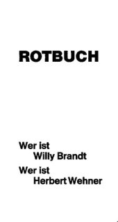 book Rotbuch - Wer ist Willy Brandt - Wer ist Herbert Wehner