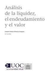 book Análisis de la liquidez, el endeudamiento y el valor