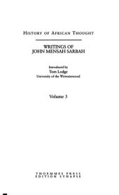 book Writings of John Mensah Sarbah