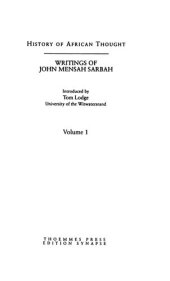 book Writings of John Mensah Sarbah