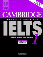 book Cambridge Practice Tests for IELTS 1 Self-study student's book