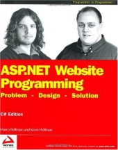 book ASP.NET Website Programming: Problem - Design - Solution, C# Edition