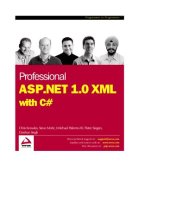 book Professional ASP.NET 1.0 XML with C#