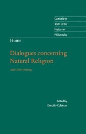 book Hume: Dialogues Concerning Natural Religion: And Other Writings