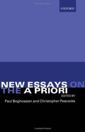 book New Essays on the A Priori