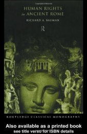 book Human Rights in Ancient Rome (Routledge Classical Monographs)