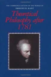 book Theoretical Philosophy after 1781