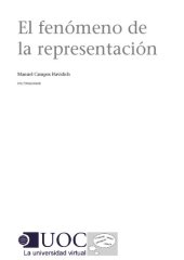 book El fenómeno de la representación