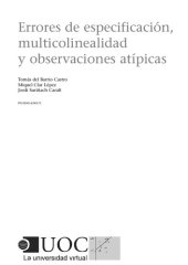 book Errores de especificación, multicolinealidad y observaciones atípicas