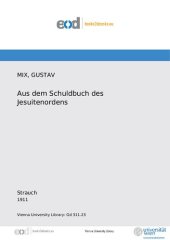 book Aus dem Schuldbuch des Jesuitenordens