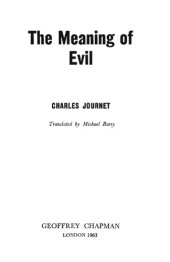 book The Meaning of Evil