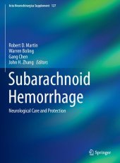 book Subarachnoid Hemorrhage : Neurological Care and Protection