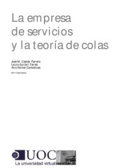 book La empresa de servicios y la teoría de colas