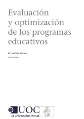 book Evaluación y optimización de los programas educativos