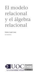 book El modelo relacional y el álgebra relacional