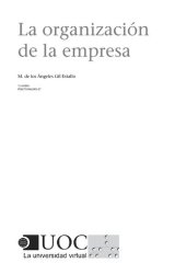 book La organización de la empresa