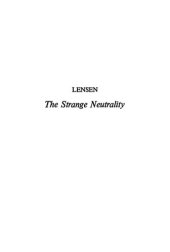 book Strange Neutrality: Soviet-Japanese Relations During the Second World War, 1941-1945