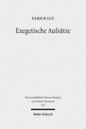 book Exegetische Aufsatze