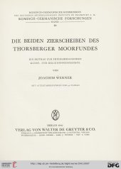 book Die beiden Zierscheiben des Thorsberger Moorfundes: Ein Beitrag zur frühgermanischen Kunst- und Religionsgeschichte