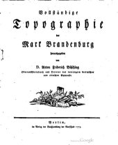 book Vollständige Topographie der Mark Brandenburg