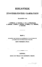 book Grundzüge der Phonetik zur Einführung in das Studium der Lautlehre der indogermanischen Sprachen