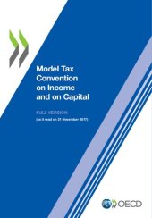 book Model tax convention on income and on capital: volume I and II, (updated 21 November 2017) (Model Tax Convention on Income and on Capital (Full Version))