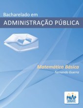 book Bacharelado em Administração Pública - Matemática Básica